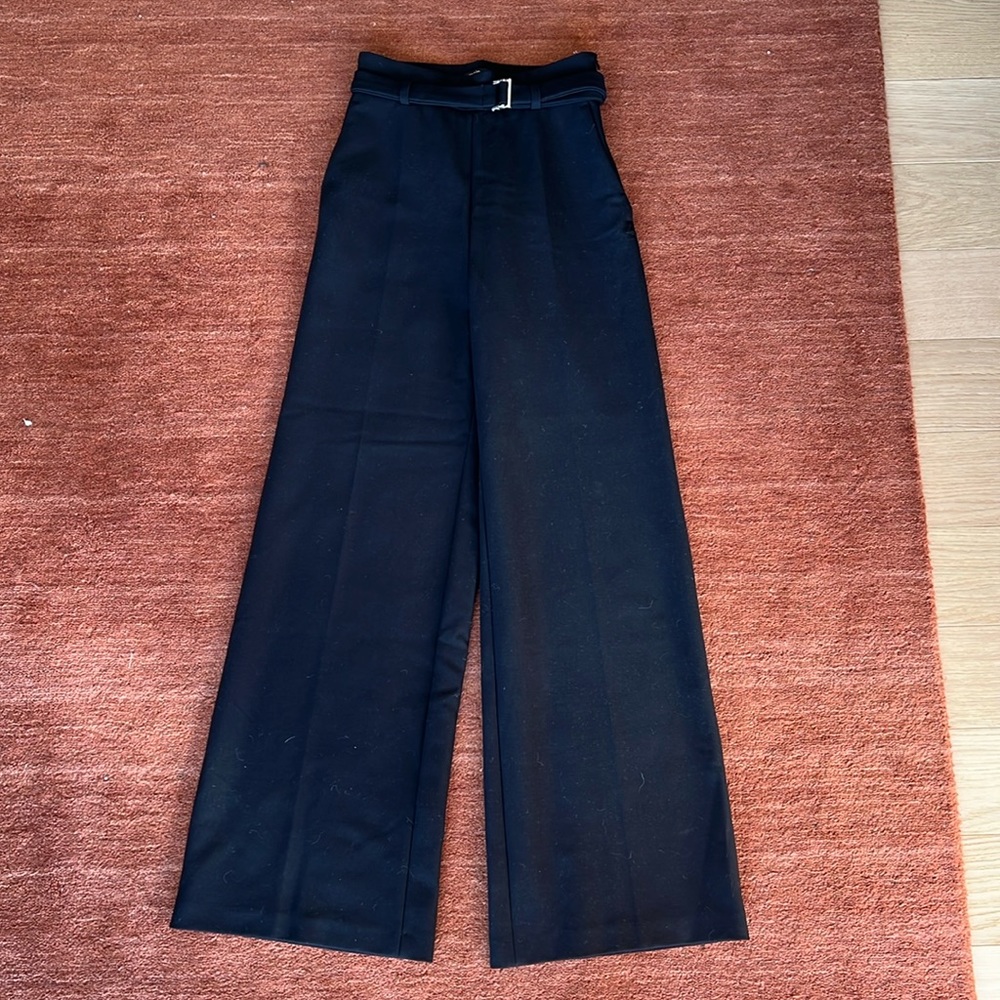 Maje size 36 wide leg pants black